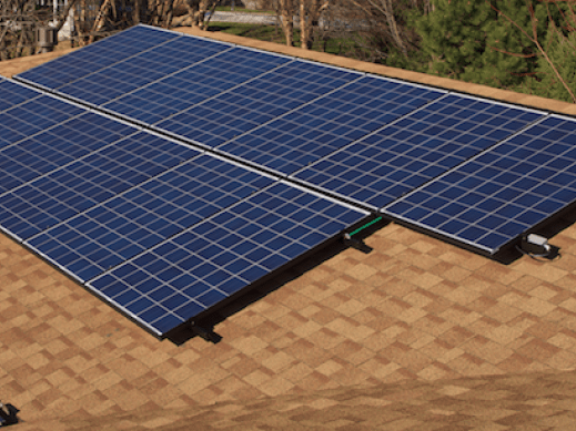 14 panel array over the master bedroom Champaign IL Solar